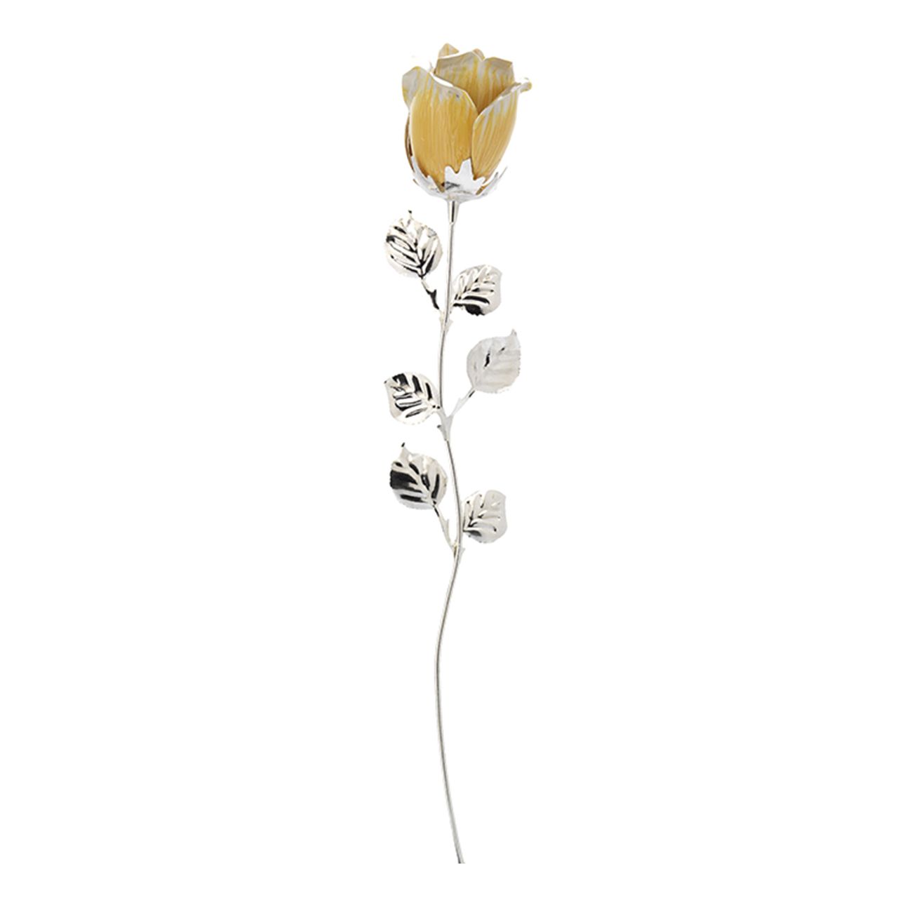 10X ROSE CM 33 - GIALLA SCARLATTA (SENZA CONFEZIONE)